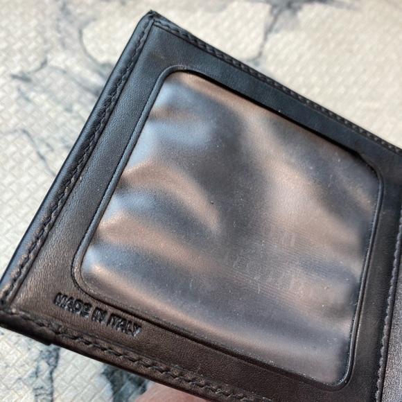 BURBERRY Upscale Mega Check Bifold Wallet🔥Extra storage🔥PVC/Leather🇮🇹made!⭐️ - Picture 10 of 17